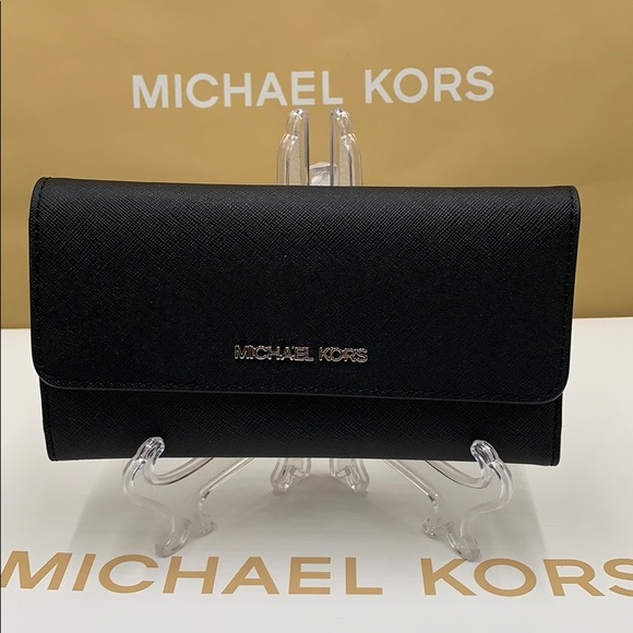 Michael Kors Jet Set Travel Lg Trifold Wallet - Picture 2 of 16